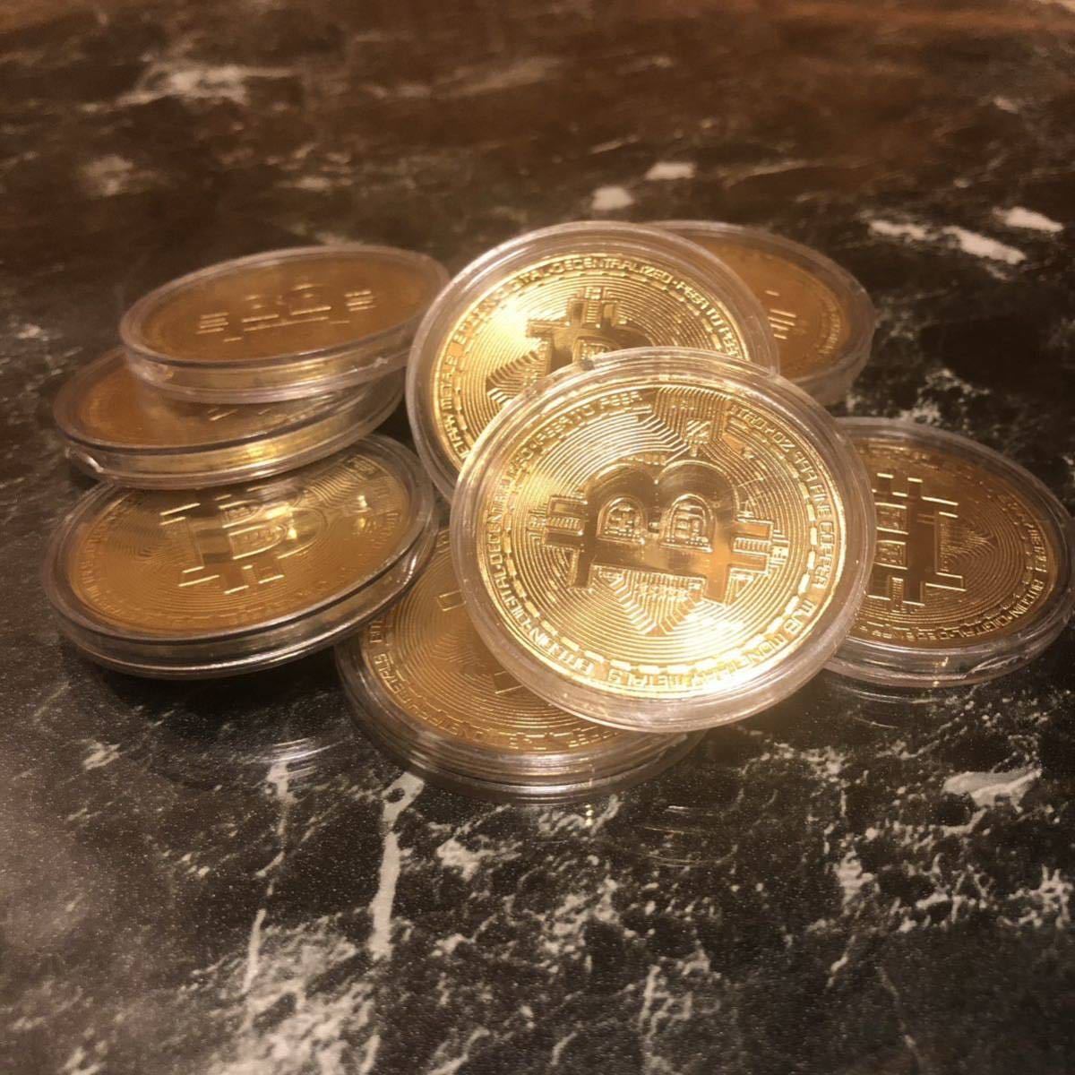 【新品・送料無料】ビットコイン 5枚 ゴルフ マーカー グリーン Bitcoin レプリカ 仮想通貨の画像5