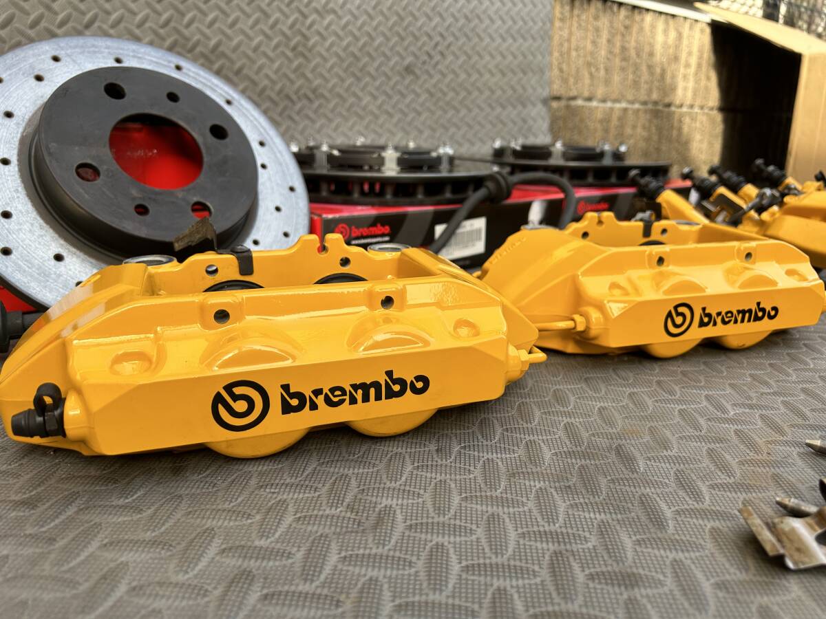 純正 brembo ブレンボ アバルト 595 フロント 4POT ブレーキ キャリパー + ローター リアキャリパー+ローター セットの画像7