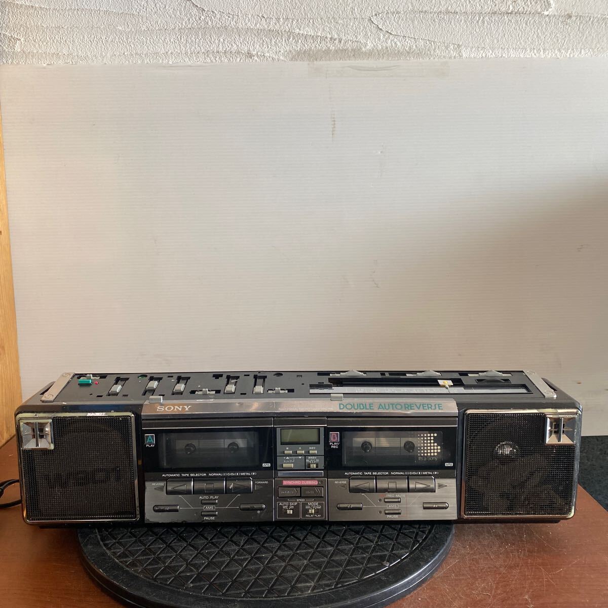 SONY Sony double cassette radio-cassette CFS-W901 present condition goods 