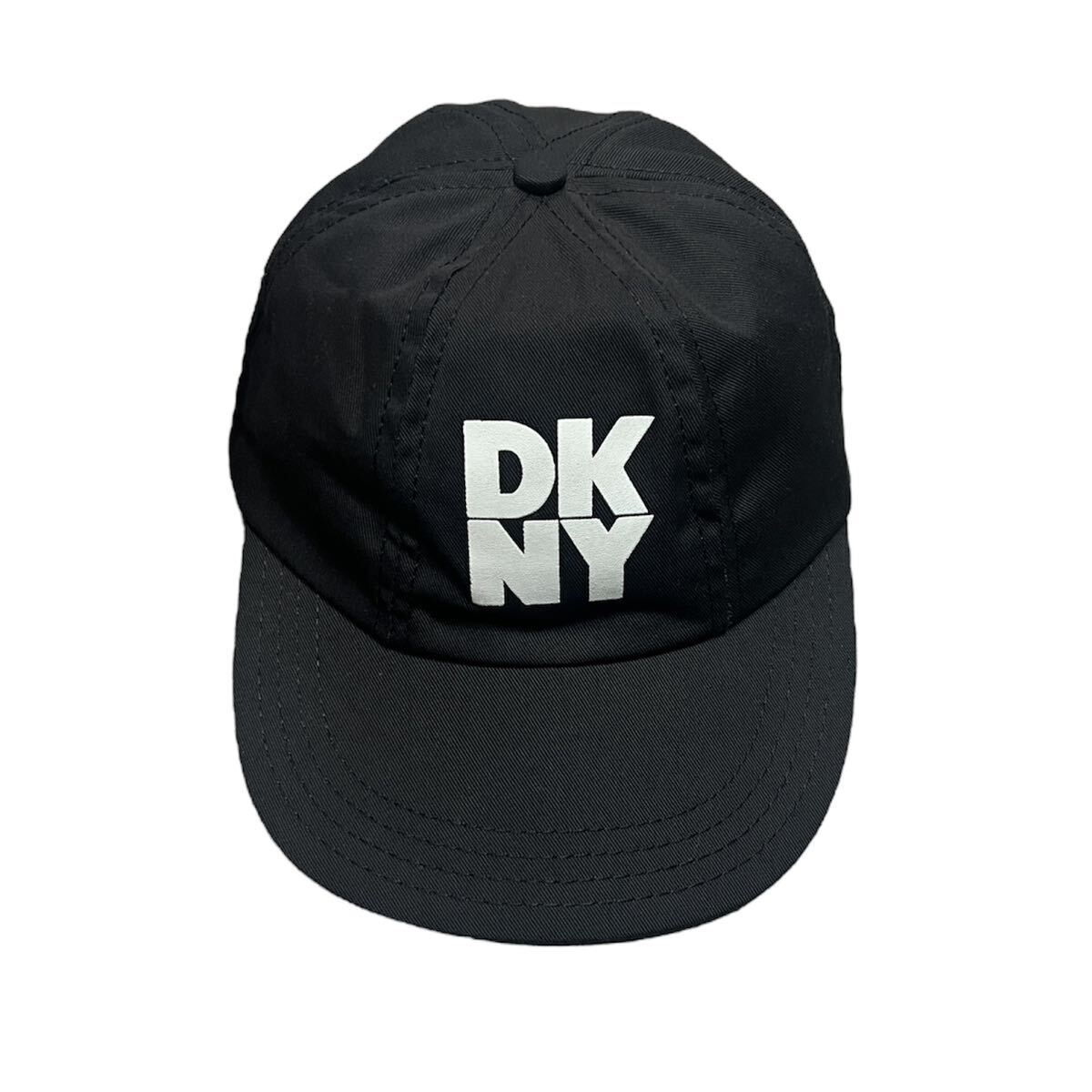 90s DKNY ダナキャランニューヨーク　キャップ　vintage USA製 アメリカ製　ストリート　黒_画像2