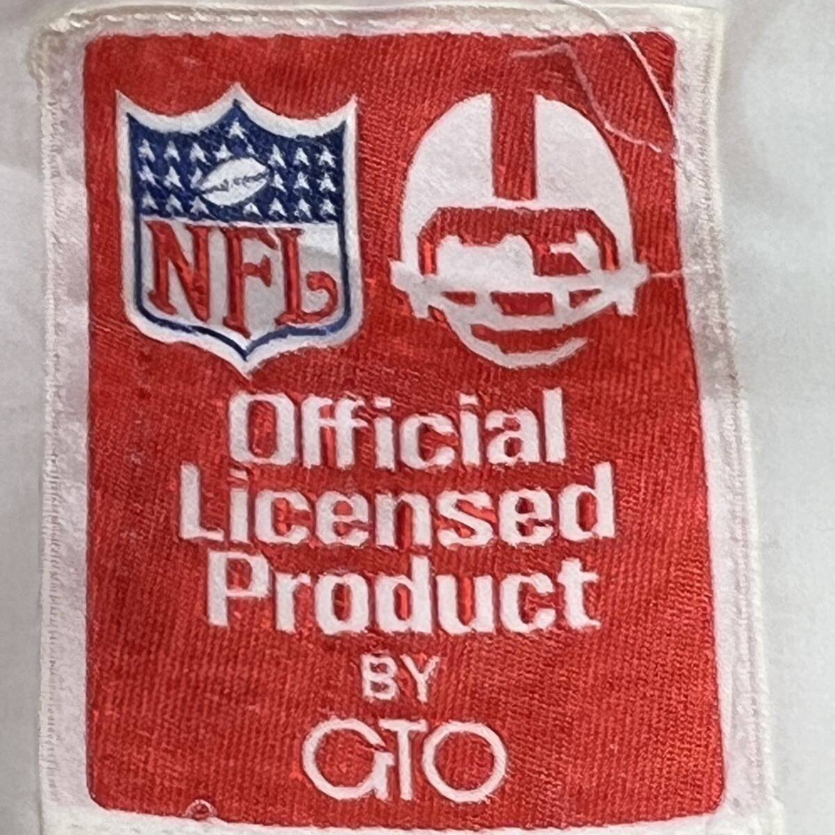 NFL ダウンベスト 総柄 ベスト ホワイト系 アメフト　vintage 全チーム　90s_画像3