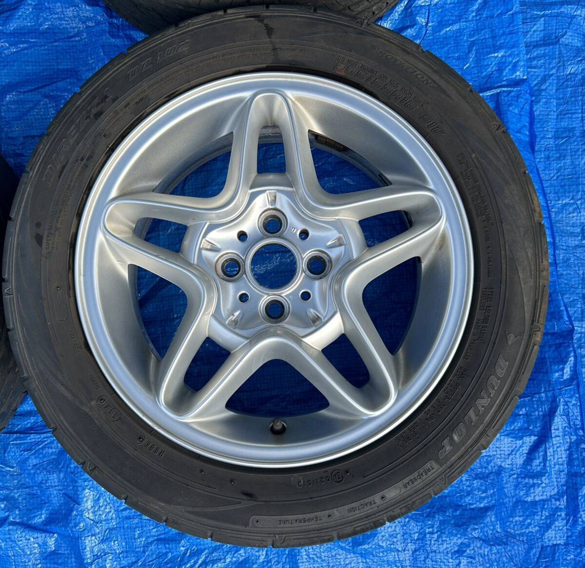 BMW MINI R56 ミニクーパー クーパーS 純正ホイール 16インチ 6.5J ＋48 PCD100 4H 205/55R16 検) タント ムーブ ミラ ラパン 流用 _画像2