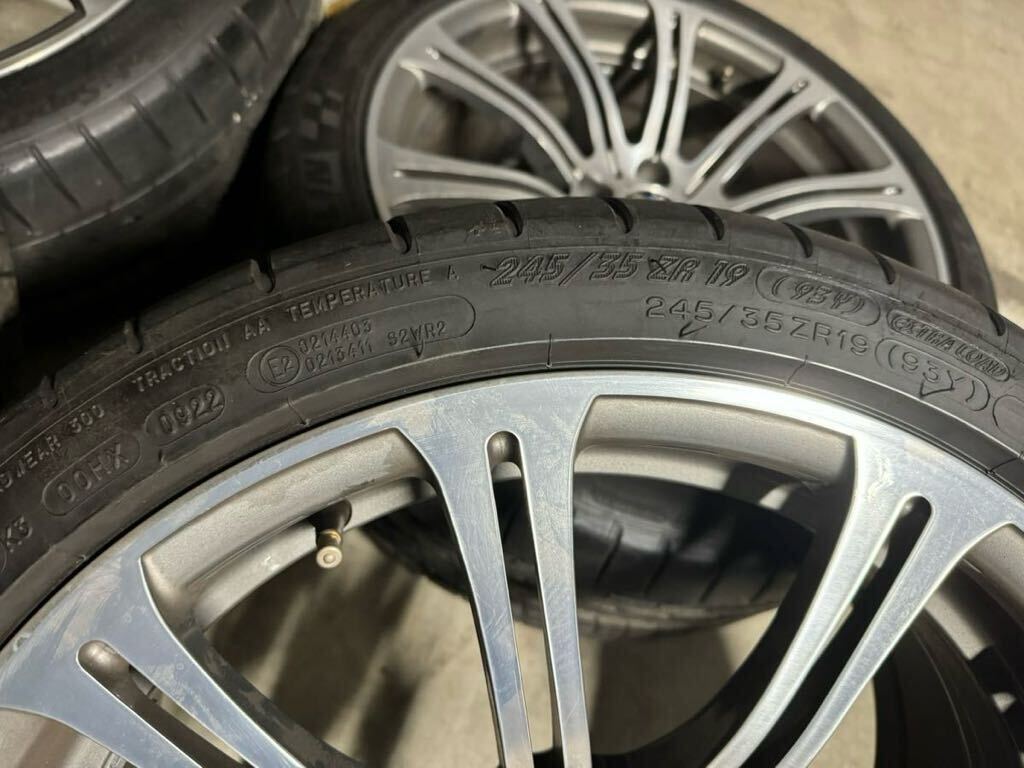 MICHELIN ミシュラン タイヤ Pilot Super Sport PSS 245/35ZR19 2本、275/35ZR19 2本 21〜22年製 BMW E92 E90 M3 純正19インチホイールの画像2