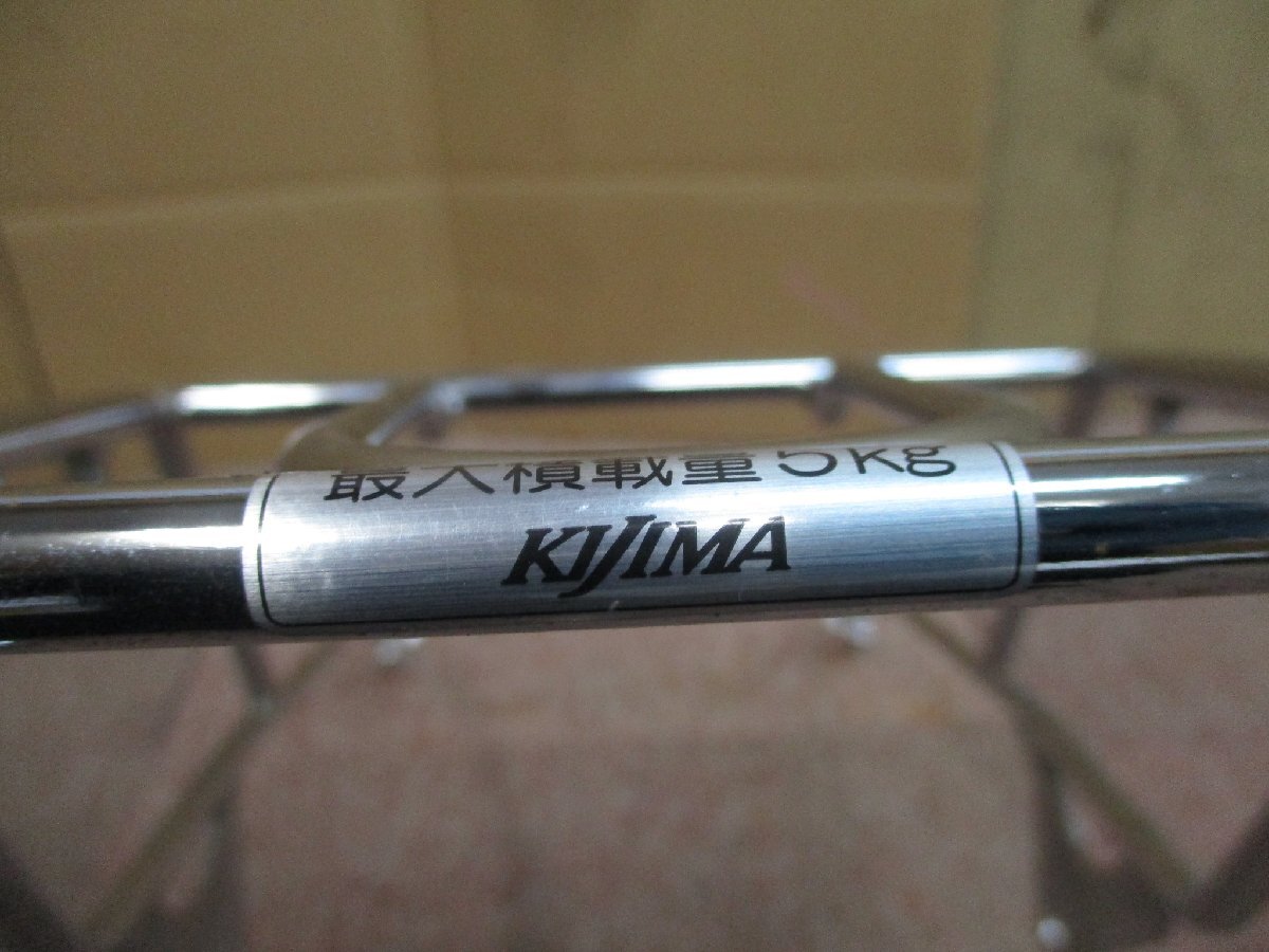 X805【中古】 KAWASAKI ESTRELLA BJ250A リヤキャリア KIJIMA キジマ キャリア ドルバックサポート付の画像4
