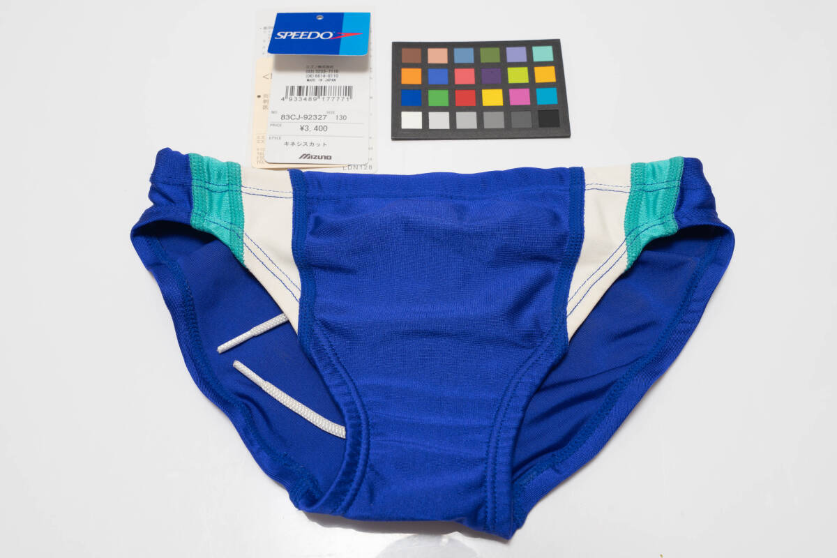 SPEEDO(ミズノ製造) 競泳パンツ サイズ130 キネシスカット ブルー【送料込み】_画像1
