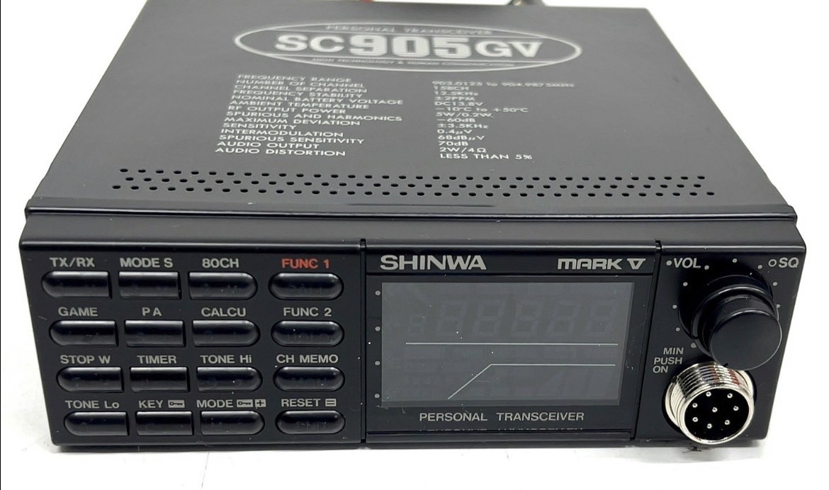 O118-W14-226 SHINWA シンワ 信和通信 SC905GV2 型 パーソナル無線機 無線機 通電未確認③の画像3