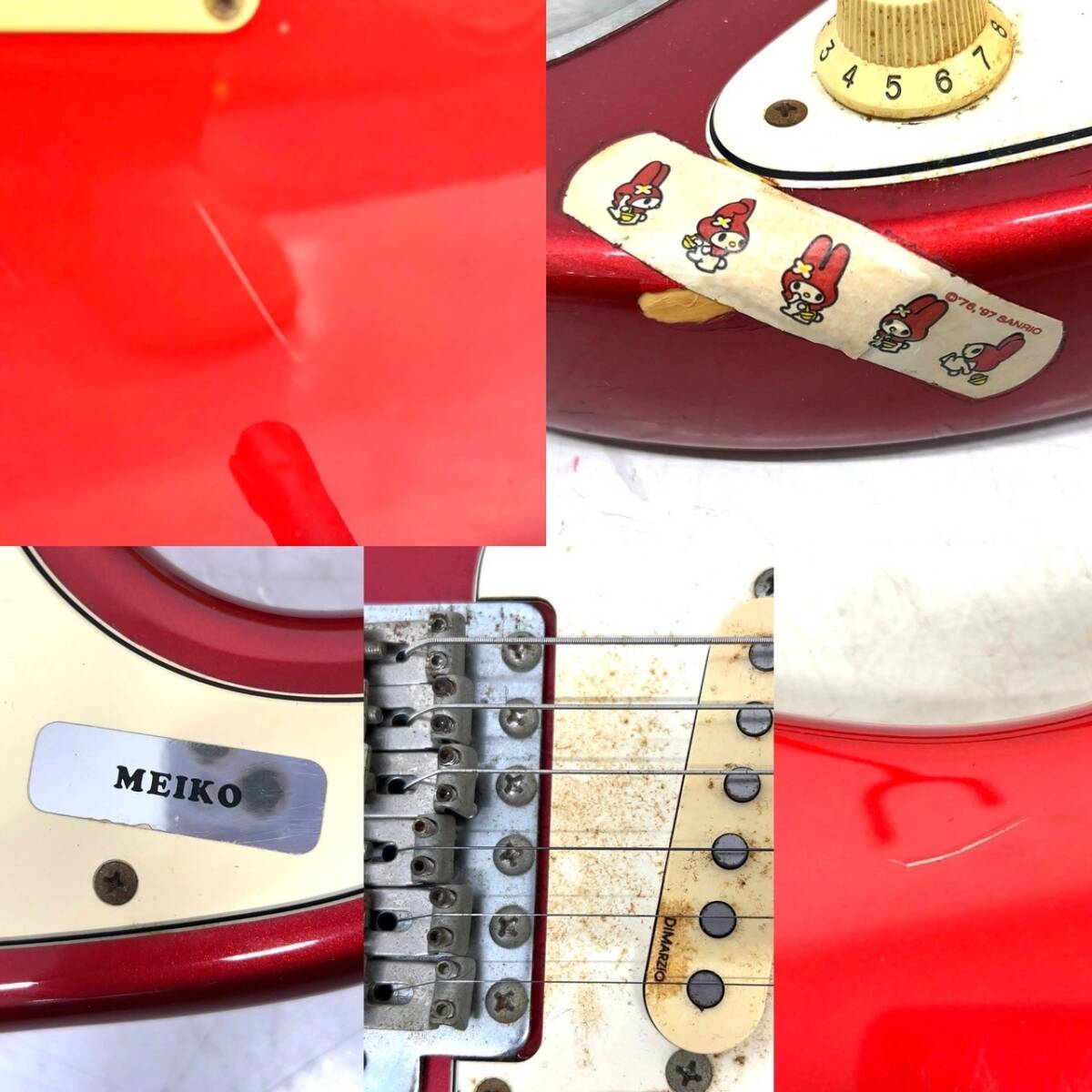 R404-W14-308 ◆ Fender フェンダー ST57 Stratocaster エレキギター ストラト レッド 赤 楽器 弦楽器 ソフトケース付き 全長約99cm③の画像7