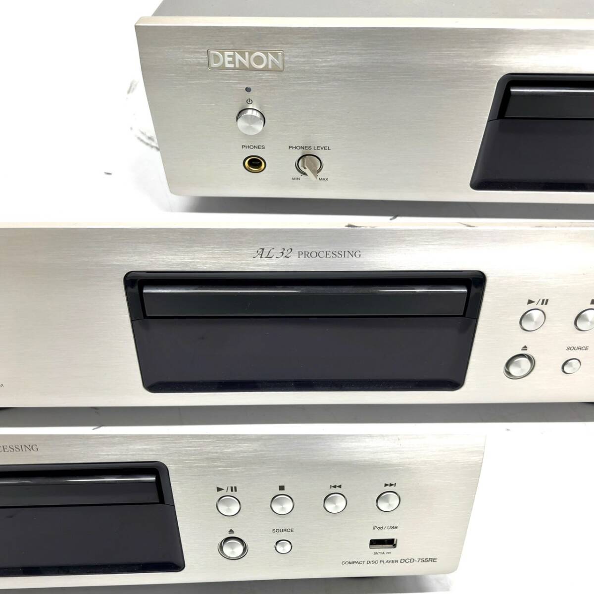 R461-W15-52 DENON デノン DCD-755RE CDプレーヤー 2015年製 オーディオ機器 通電確認済み③の画像3