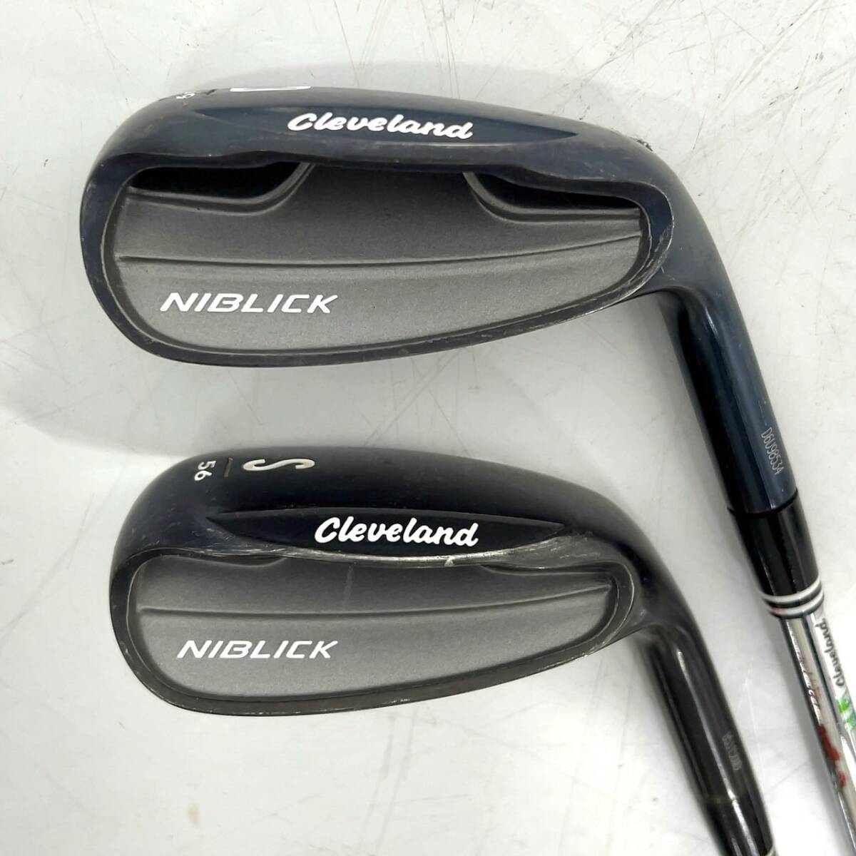 R477-W14-321 Cleveland クリーブランド NIBLICK ウェッジ S 56/D 49 シャフト アクションライト男性右利き 2本 ゴルフクラブ③の画像1