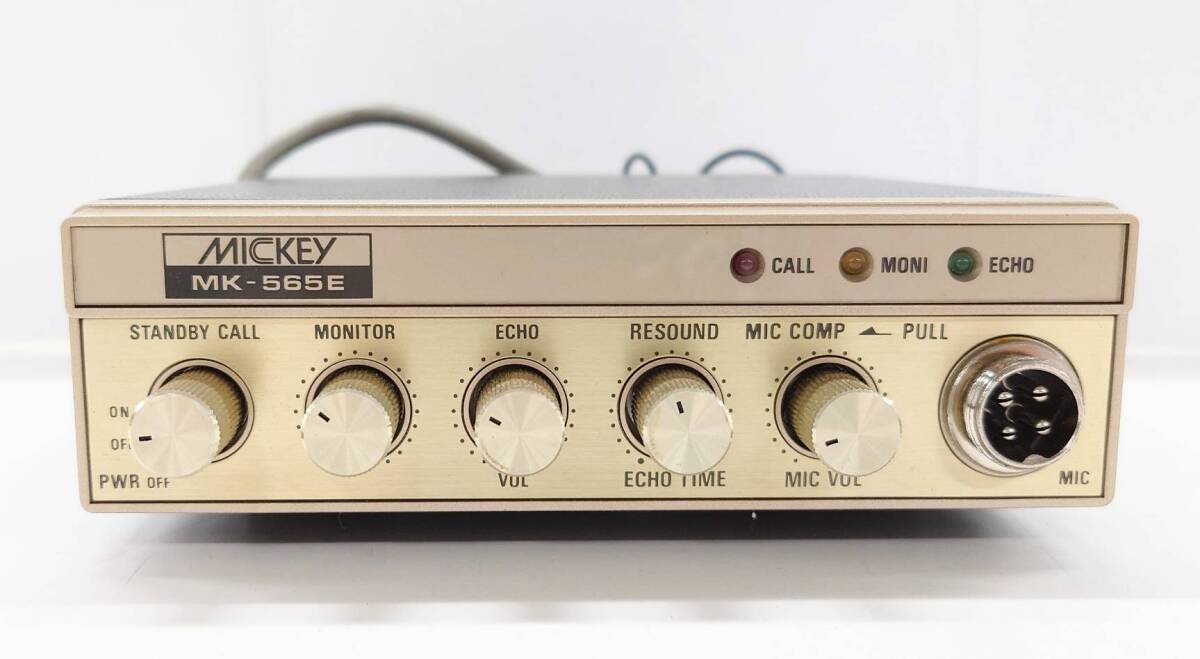 R357-W13-1286 MICKEY ミッキー MK-565E マイクコンプレッサー エコーチェンバー アマチュア無線機 附属品・箱付き④