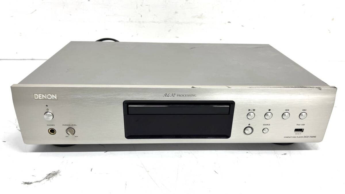 R461-W15-52 DENON デノン DCD-755RE CDプレーヤー 2015年製 オーディオ機器 通電確認済み③の画像2