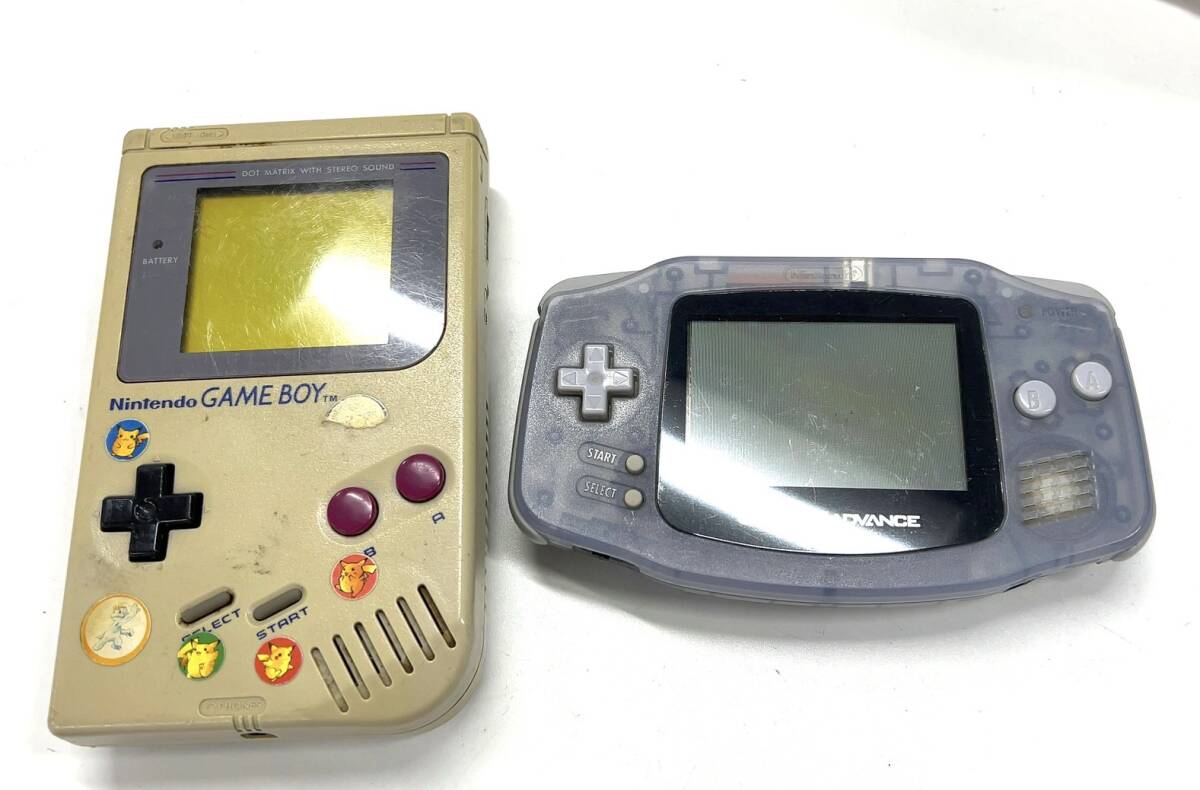 R482-W11-619 ◎ Nintendo ニンテンドー GAMEBOY ADVANCEAGB-001/GAMEBOY DMG-01 ゲーム機 本体 2点セット 玩具③の画像1