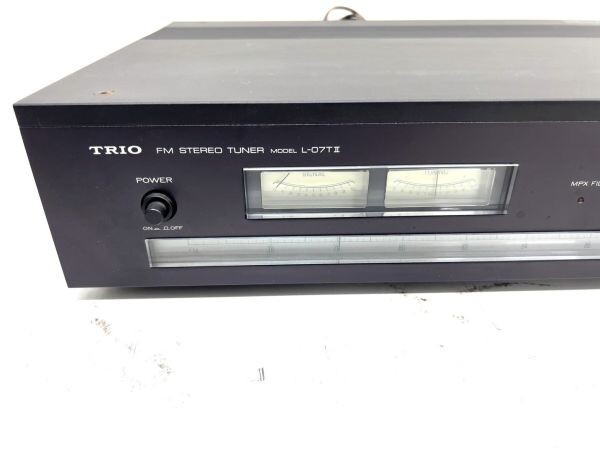 Q126-W14-229 ◆ TRIO トリオ FMステレオチューナー チューナー L-07TⅡ オーディオ機器 箱付き 通電確認済み③の画像3