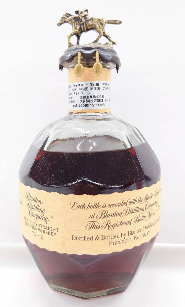 R362-W14-4 Blanton's ブラントン オリジナル シングル バレル ウィスキー 450ml 46% 未開栓 箱付き ※蝋キャップ割れ④の画像3