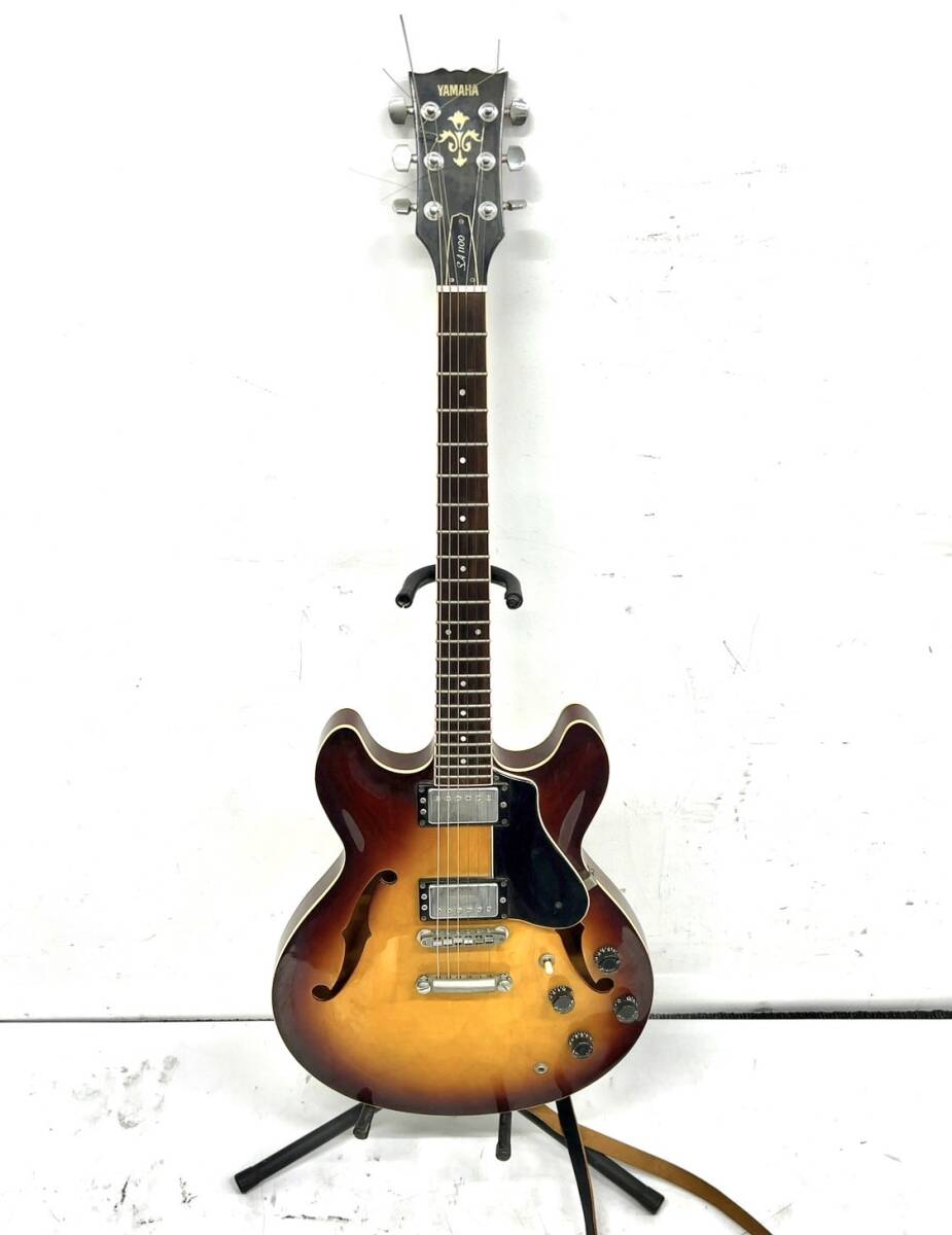 K135-W11-505 佐川 YAMAHA ヤマハ SA-1100 セミアコ ギター ヴィンテージ 弦楽器 楽器 全長約107cm ③の画像1