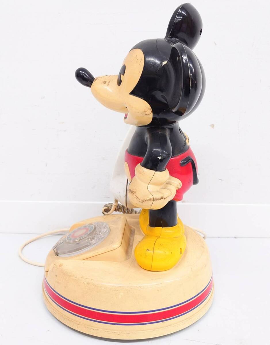 R564-W14-331 Kanda god rice field communication industry Mickey Mouse Mickey telephone machine DK-641 dial type 3 ultimate plug consumer electronics Vintage Showa era 58 year made ④