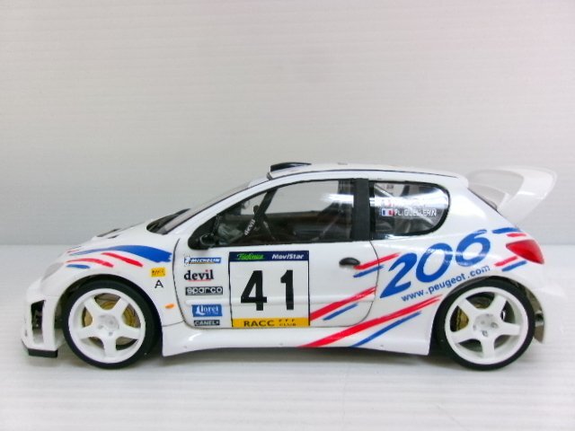 タミヤ 1/24 プジョー 206 WRC キット カタルーニャラリー 2000 #41 仕様 プラモデル 完成品 (4122-364)の画像4
