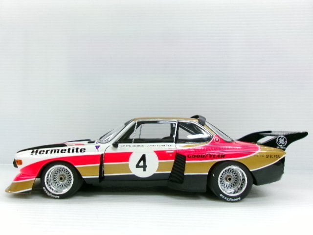 訳アリ ミニチャンプス 1/18 BMW 3.5 CSL Gr.5 #4 シルバーストーン 6h 1976 ウィナー (1331-377)_画像4