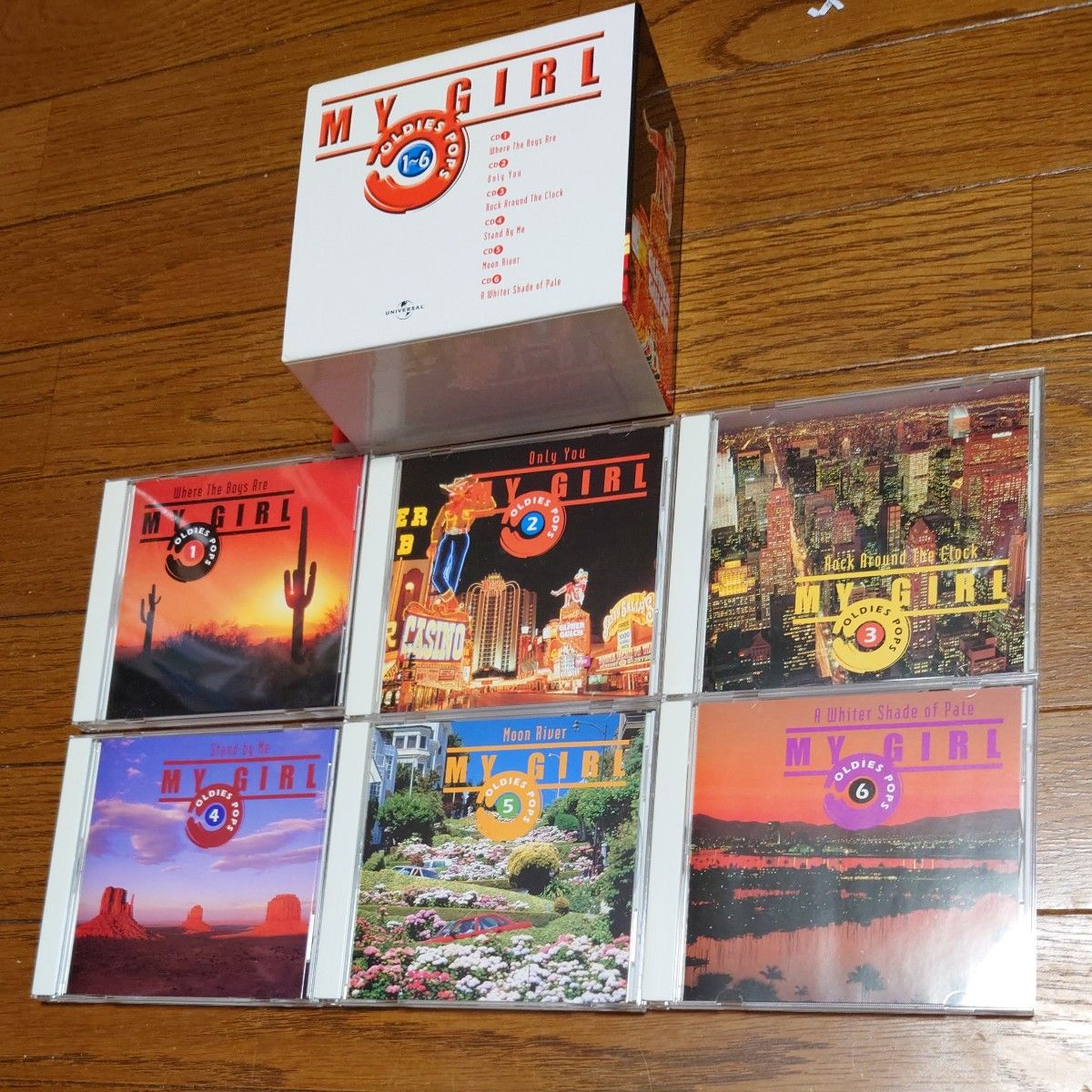 MY GIRL OLDIES POPS　６枚組ＣＤ　収納BOX付き ＣＤ盤面良好　オールディーズポップス6枚セット