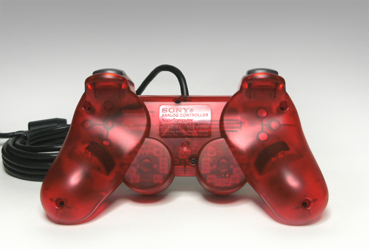 ● SONY 純正 PS2 アナログコントローラー SCPH-10010R クリムゾン・レッド 整備済み デュアルショック2 DUALSHOCK 2 Crimson Red SCE 透赤の画像2