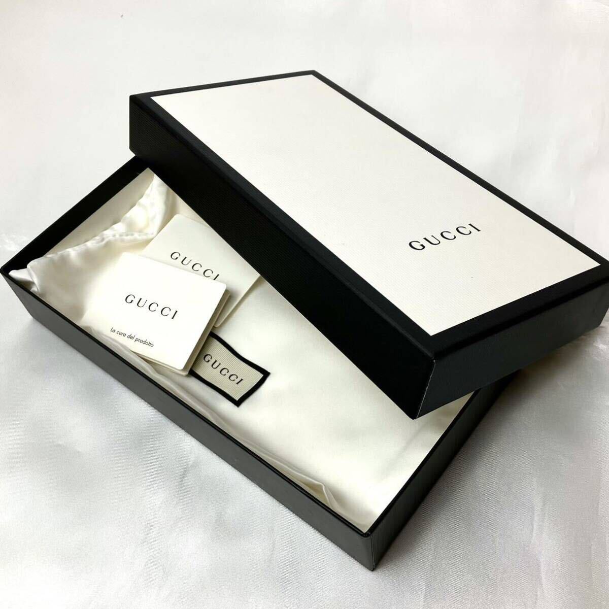 【付属品付 極美品】GUCCI グッチ 長財布 ズゥミ ラウンドジップ ファスナー インターロッキング ホースビット レザー 本革 黒 メンズ _画像10