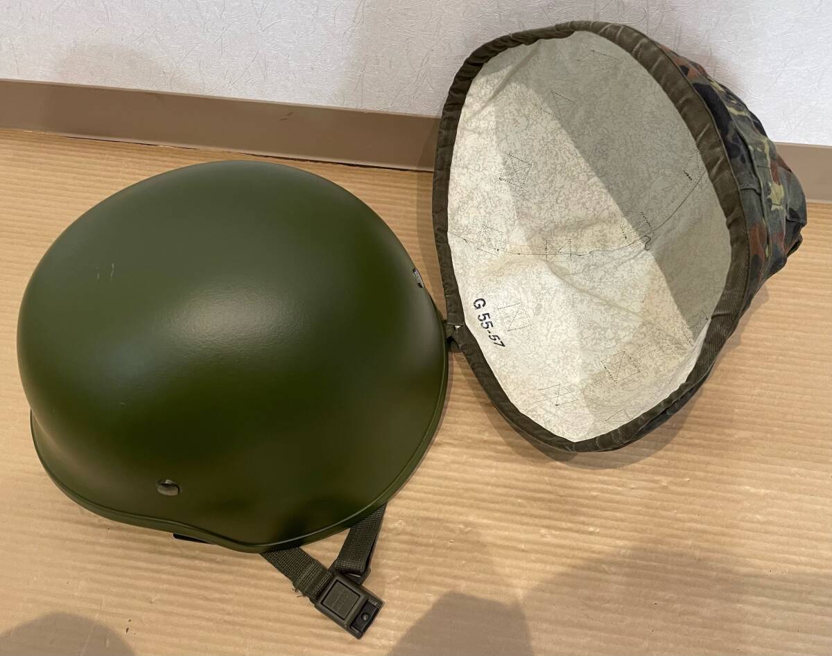  дешевый!! 99 иен старт!! Германия армия запад Германия армия M826ke pra шлем шлем frekta- покрытие камуфляж запад Германия армия для защитные очки есть 