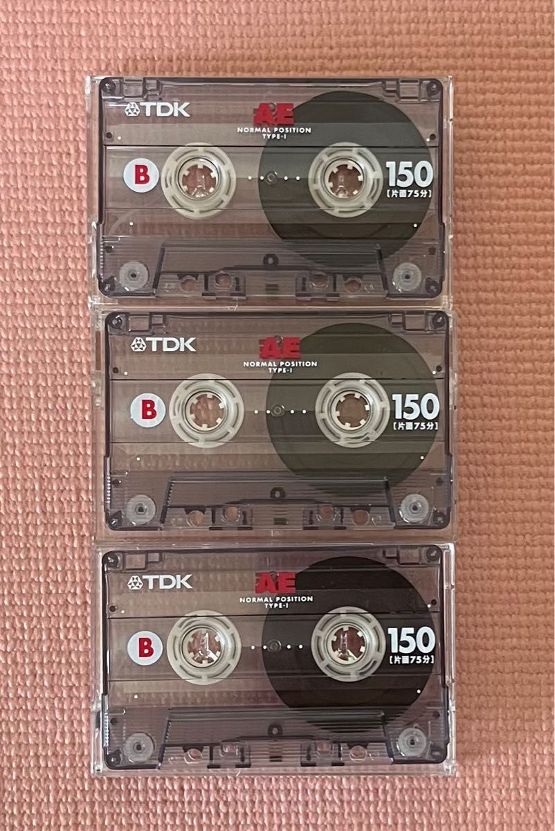 カセットテープ 150分×3個　TDK ノーマル