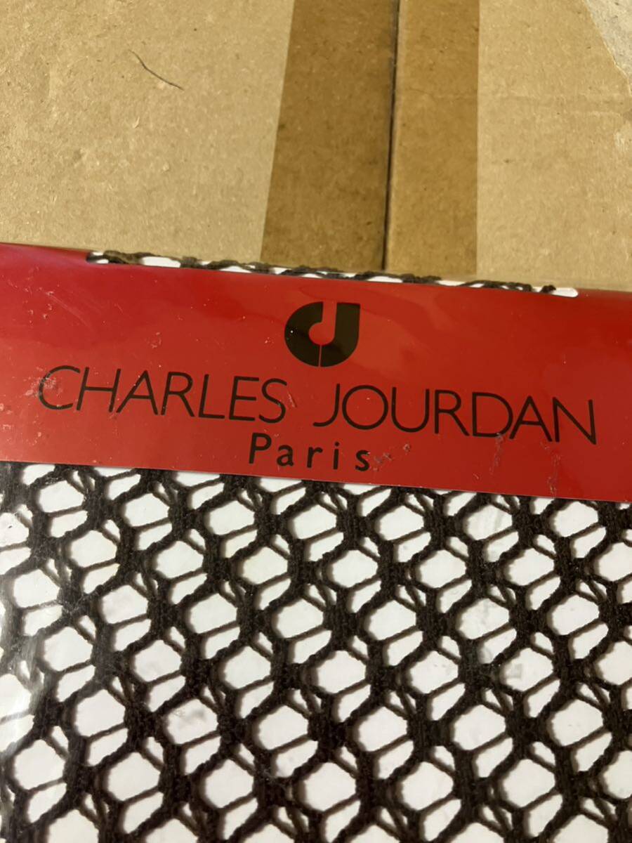 charles jourdan paris ラッセルサポート ショコラ 網 ネット 編み 柄 パンティストッキング パンスト タイツ グンゼ_画像3