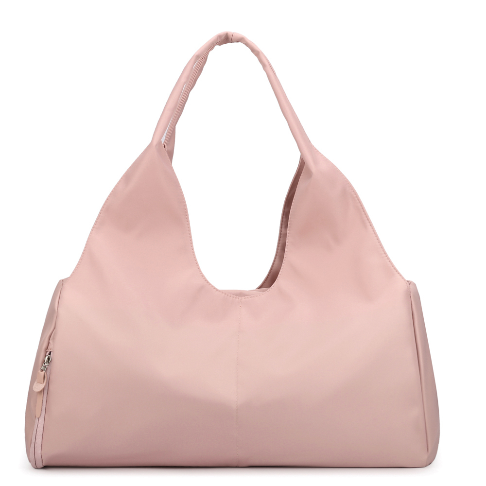 * pink sport bag high capacity mail order lady's men's shoulder bag water-repellent Jim bag stylish sport Jim yoga bag shoe 