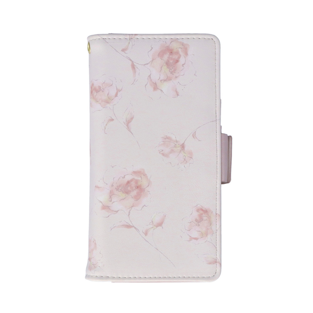 ☆ SCM0049.ピンク ☆ スマートフォンケース スマホケース手帳型 全機種対応 かわいい FLOWERING ケース フラワーリング 手帳型_画像1