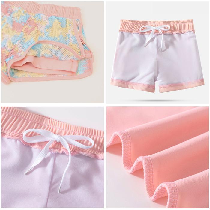 ☆ ピンク ☆ 140cm-150cm(4XL) ☆ 水着2点セット lyswim2 水着 女の子 セパレート 海水着 水泳着 スイムウェア タンキニ 上下 上下セット_画像9