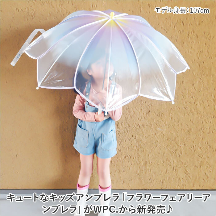 ☆ ピンク ☆ ワールドパーティー WPC. フラワーフェアリーアンブレラ 50cm WPC. ワールドパーティ アンブレラ 50cm 雨傘 長傘 ビニール傘_画像4