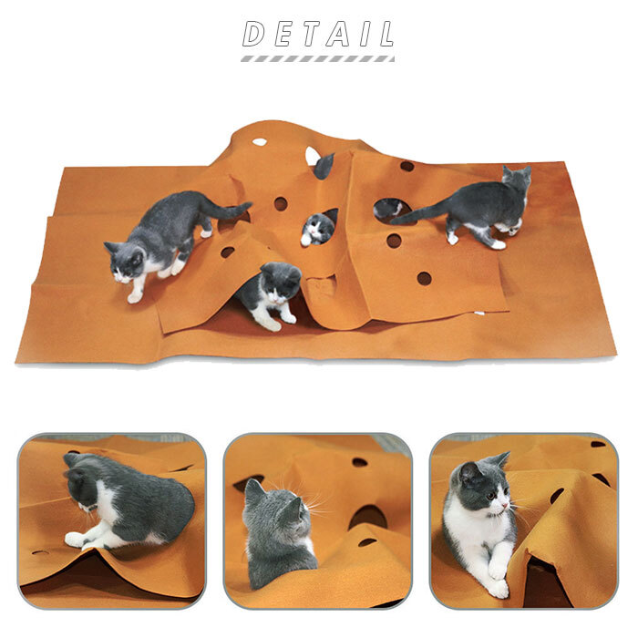 * Brown cat tunnel mail order toy one person playing toy cat for .. cat blanket puzzle compact cat tunnel stylish lovely in 