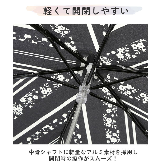 ☆ ボタニカルフラワーベージュレッド ☆ amusant sous la pluie 耐風折りたたみ傘 55cm 折りたたみ傘 耐風 レディース おしゃれ 55cm_画像6