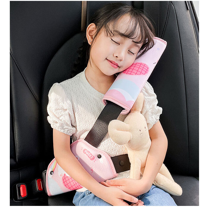 * rabbit * seat belt pad set pmypad0207 seat belt pad set 2way seat belt cover cushion pad supporter 