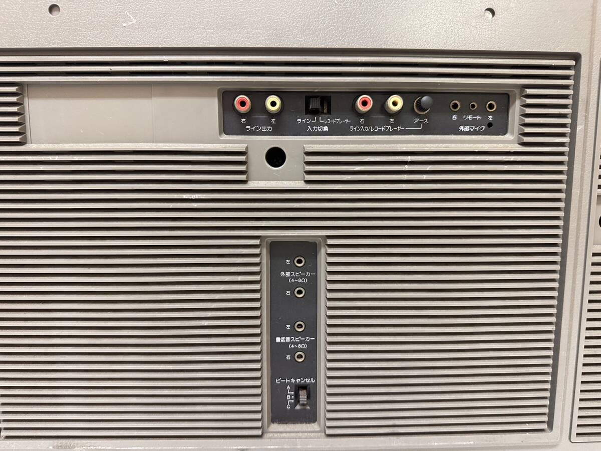 E331-T9-1843 SHARP シャープ ラジオ付ステレオテープレコーダー GF-909 オーディオ機器 ステレオ機器 通電動作確認済み③_画像9