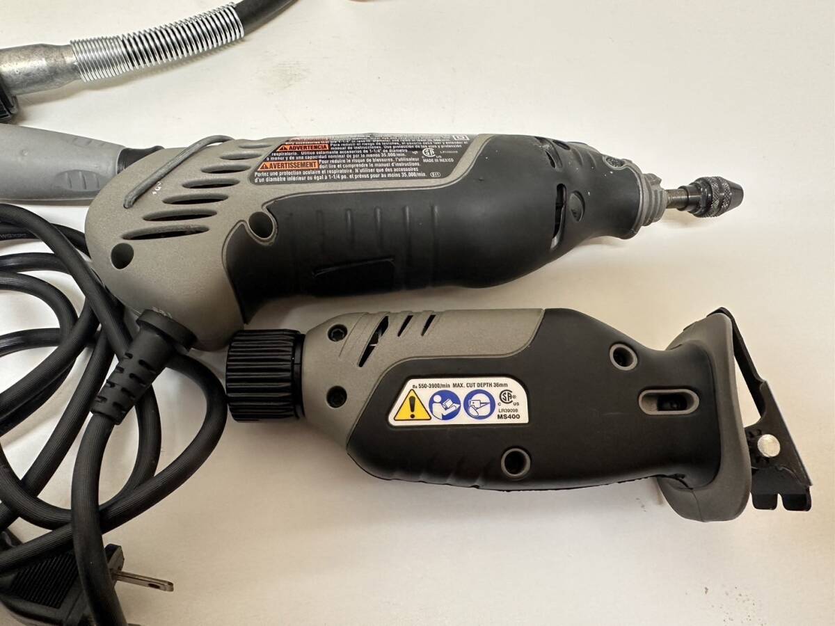 D306-T21-433 DREMEL ドレメル 工具 工具セット PL400 XPR ハイスピードロータリーツール ハードケースあり 家庭用 業務用 ⑥の画像8