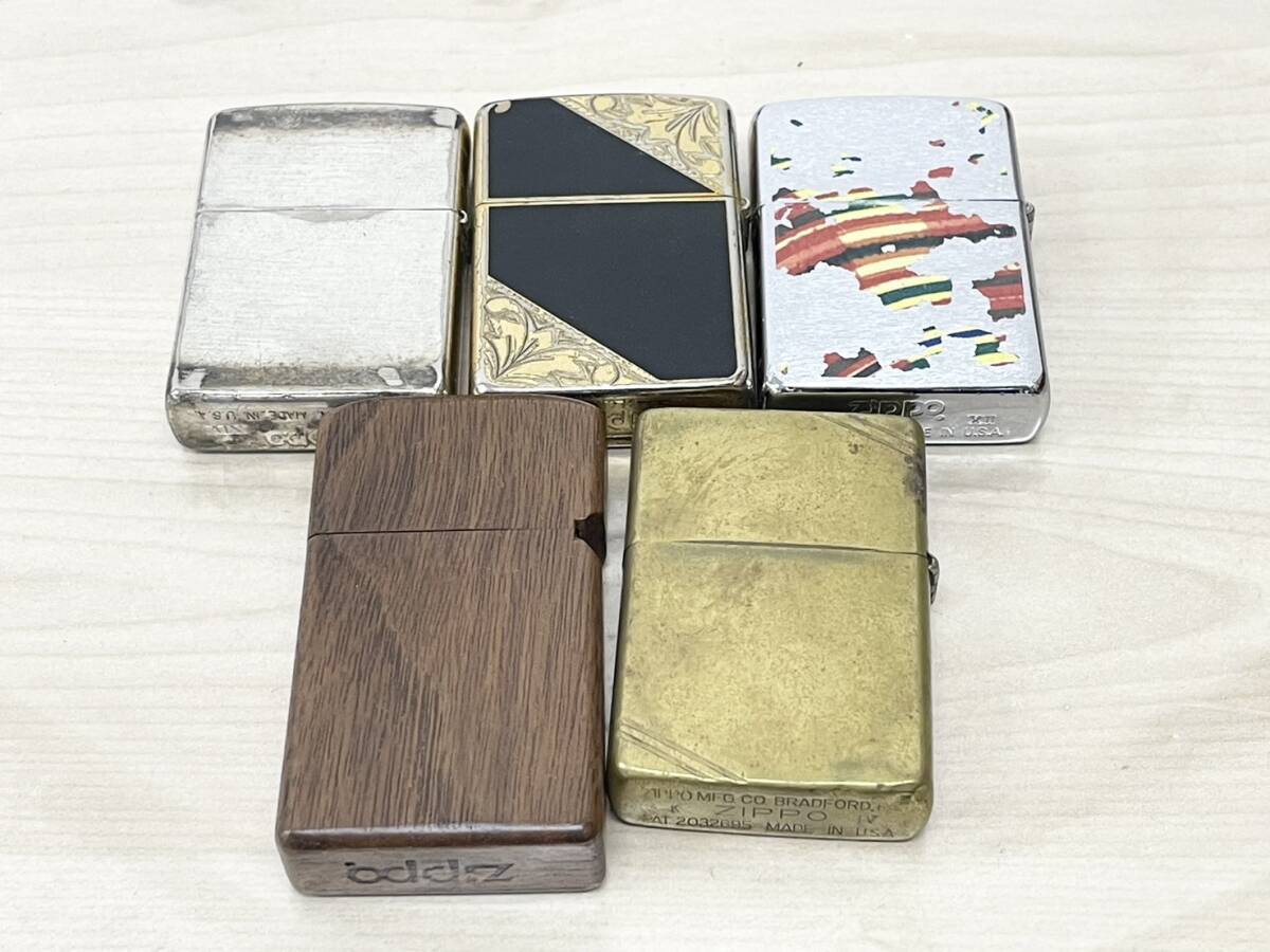 W529-000000 ▲ ZIPPO ジッポ オイルライター まとめ売り 5点 1996 1998 1988 その他 喫煙具 ※火花あり ⑥_画像3