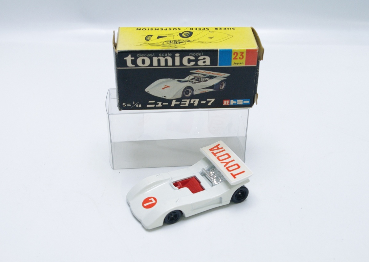 トミカ 黒箱 1/58 ニュー トヨタ - 7 トミー 箱付 美品 中古品 tomica 日本製 made in japan 23_画像1