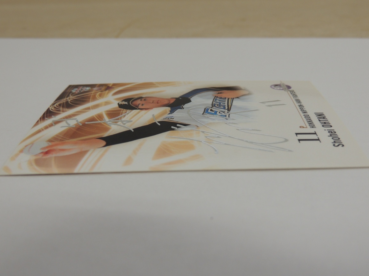 1* BBM ベースボール・マガジン社 大谷翔平 2013 ルーキーエディション 銀箔サイン SCM 206 北海道日本ハムファイターズ 野球カードの画像3