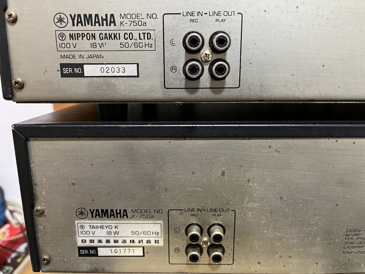 ヤマハK-750aカセットデッキ2台の画像7