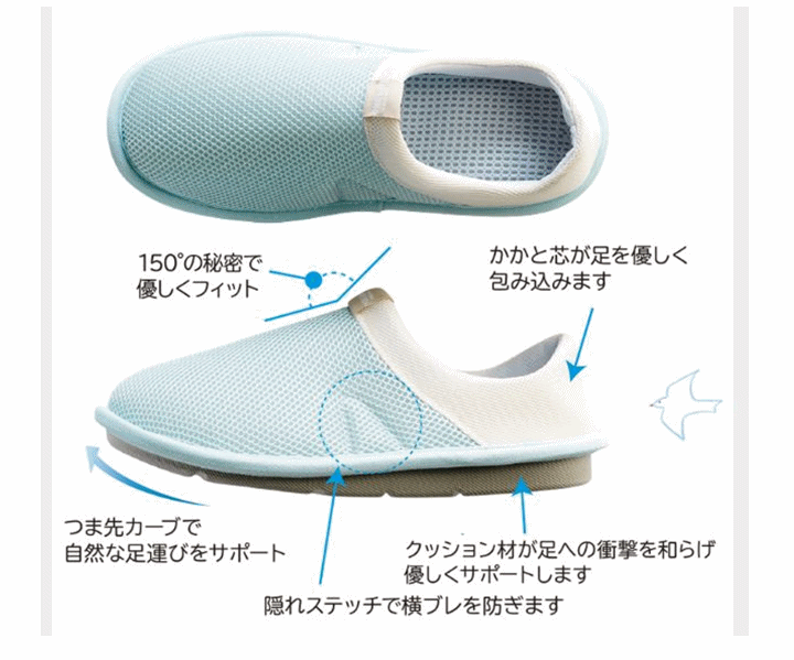 【平日15時(shí)まで即日出荷】SUTTO fresh -スットフレッシュ-(片足)【蒸れない 室內(nèi) 屋內(nèi) スリッパ 部屋履き あゆみ】