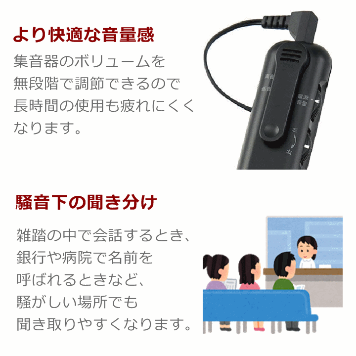 【平日15時まで即日出荷】超感度集音器 　効聴【はっきり聞こえる集音器 助聴器 補聴器 人気 集音機 電池式 小型 イヤホン式 拡声器】_画像4