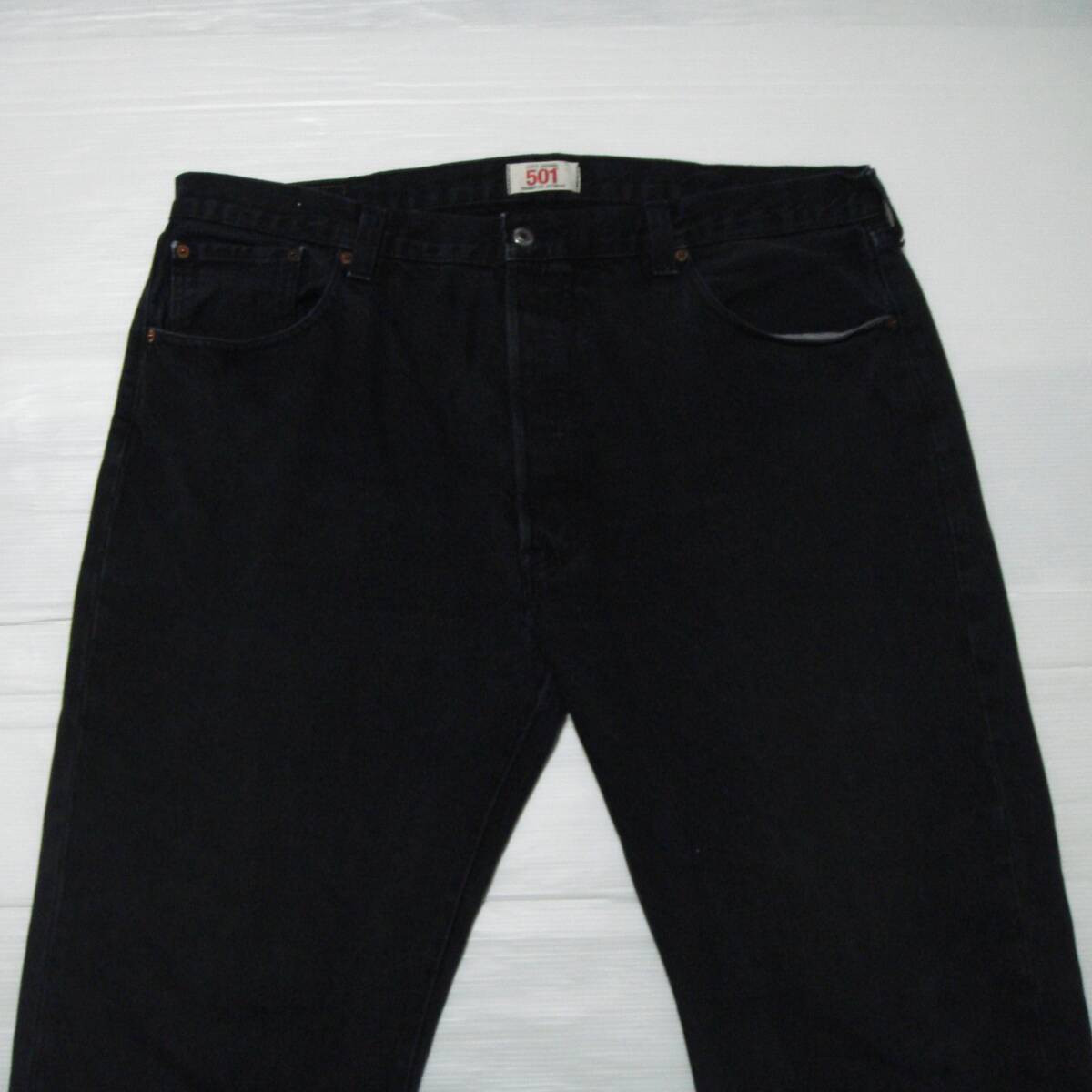 # black euro Levi's 501 black Denim #W[40inch] absolute size 100cm L80cm # America USA old clothes N4 postage 520#W38 ~ W42 large amount exhibiting #