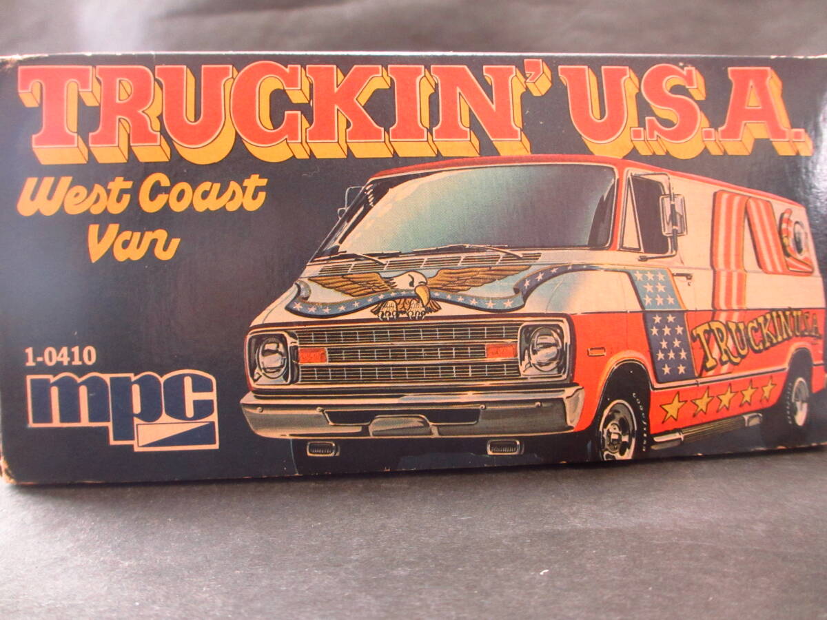 MPC 1/25 ダッジ カスタム バン オリジナル 未組立キット (MPC Truckin' U.S.A West Coast Van) _画像2