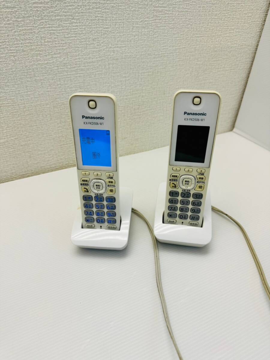 na1271-1 Panasonic* personal fax telephone machine *KX-PD600DW*2016 year made * single phase 100V* cordless handset 2 pcs attaching W296×D210×H86mm