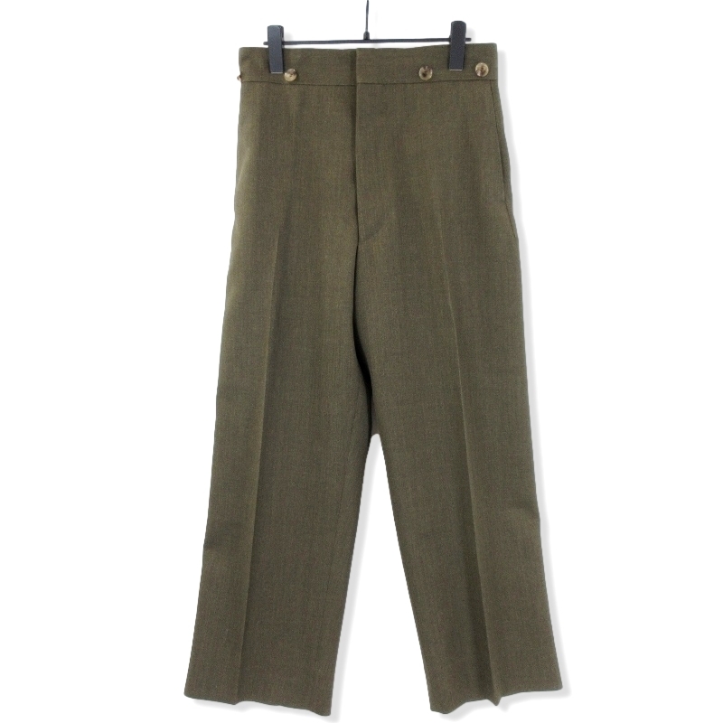 美品 HUM VENT ヒューベント ソリスキャバリーツイルパンツ HV301008ER SOLIS CAVALRY TROUSERS カーキ 1 20018505_画像1