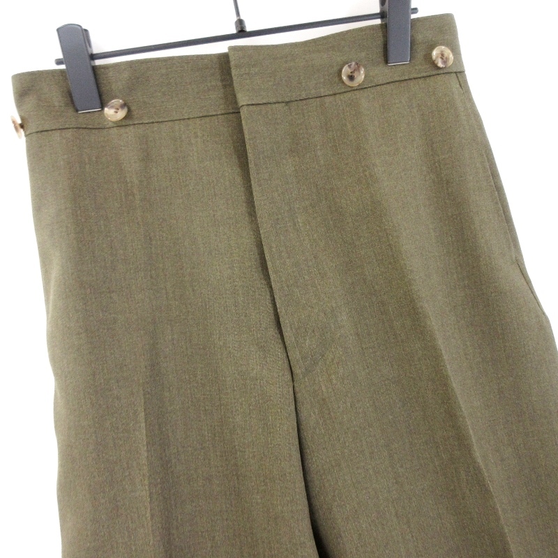 美品 HUM VENT ヒューベント ソリスキャバリーツイルパンツ HV301008ER SOLIS CAVALRY TROUSERS カーキ 1 20018505_画像3