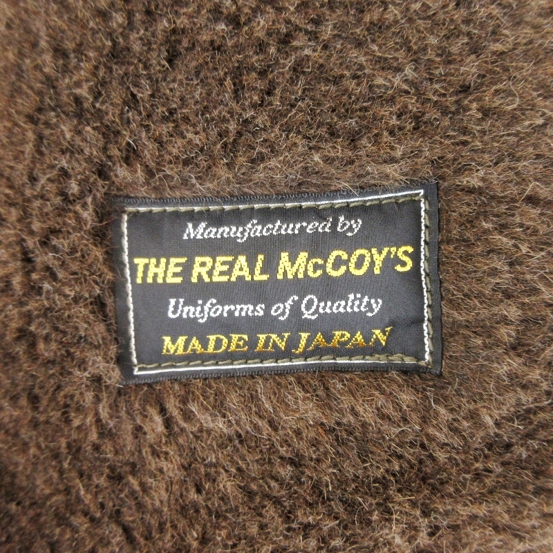 THE REAL McCOY'S リアルマッコイズ デッキ ベスト MJ19105 アルパカ USN PILE-LINED カーキ 36 20018502_画像7