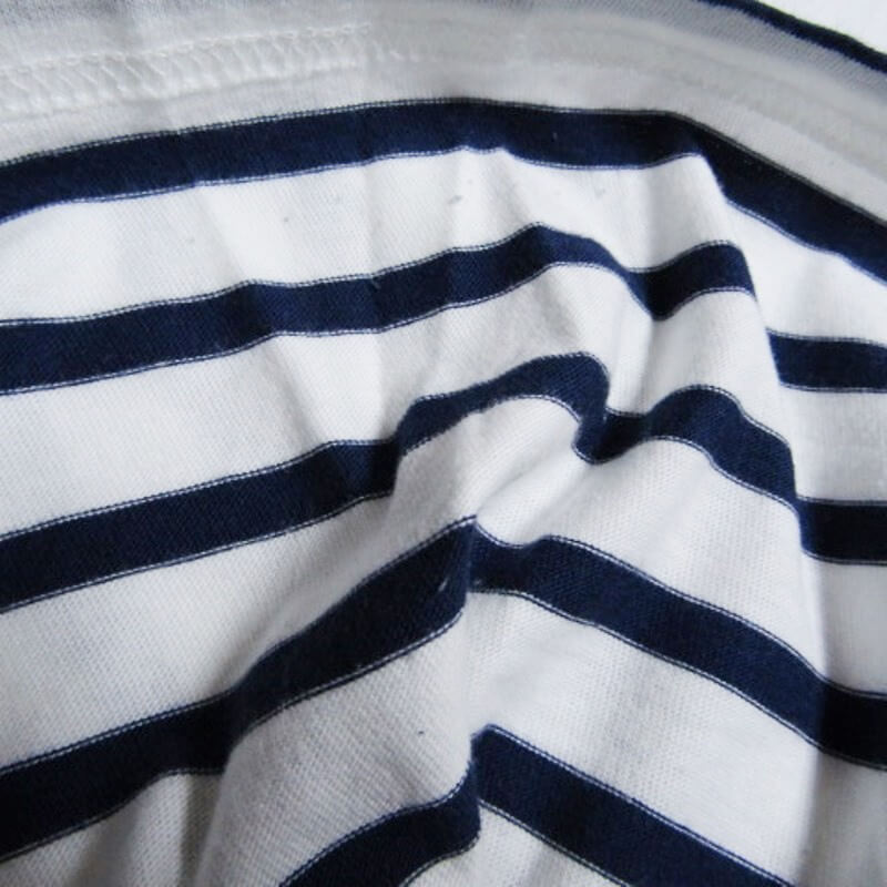 SAINT JAMES セントジェームス 半袖Tシャツ ピリアック ボーダー PIRIAC ボートネック コットン フランス製 WHITE/NAVY 6 27105577の画像4